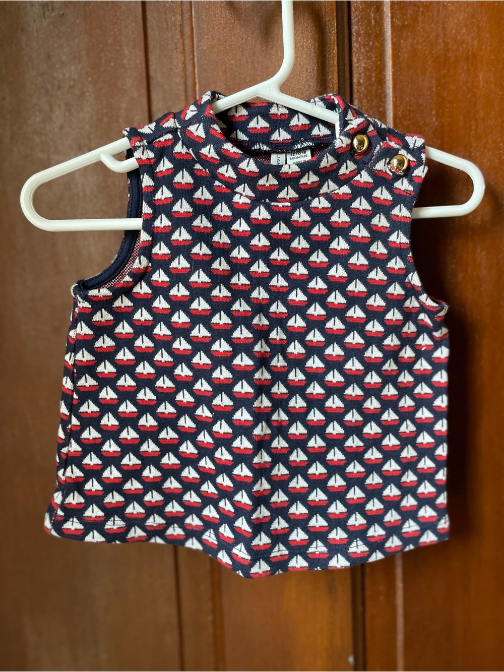 Janie and Jack girls 12-18 months sleeveless top